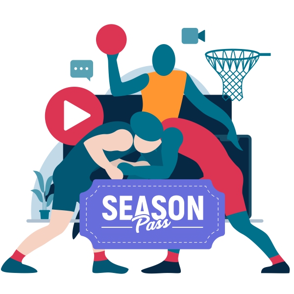 Basketball season pass & Wrestling season pass